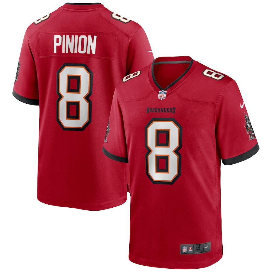 Men Tampa Bay Buccaneers #8 Bradley Pinion Nike Red Game NFL Jersey->tampa bay buccaneers->NFL Jersey